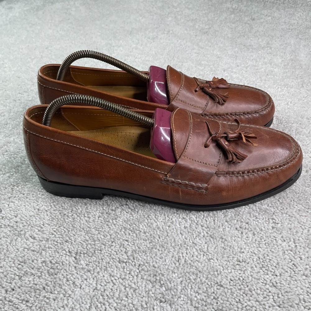 Cole Haan Loafers Mens Size 14 M Brown Tassel Nike Air Driving Dress Shoes